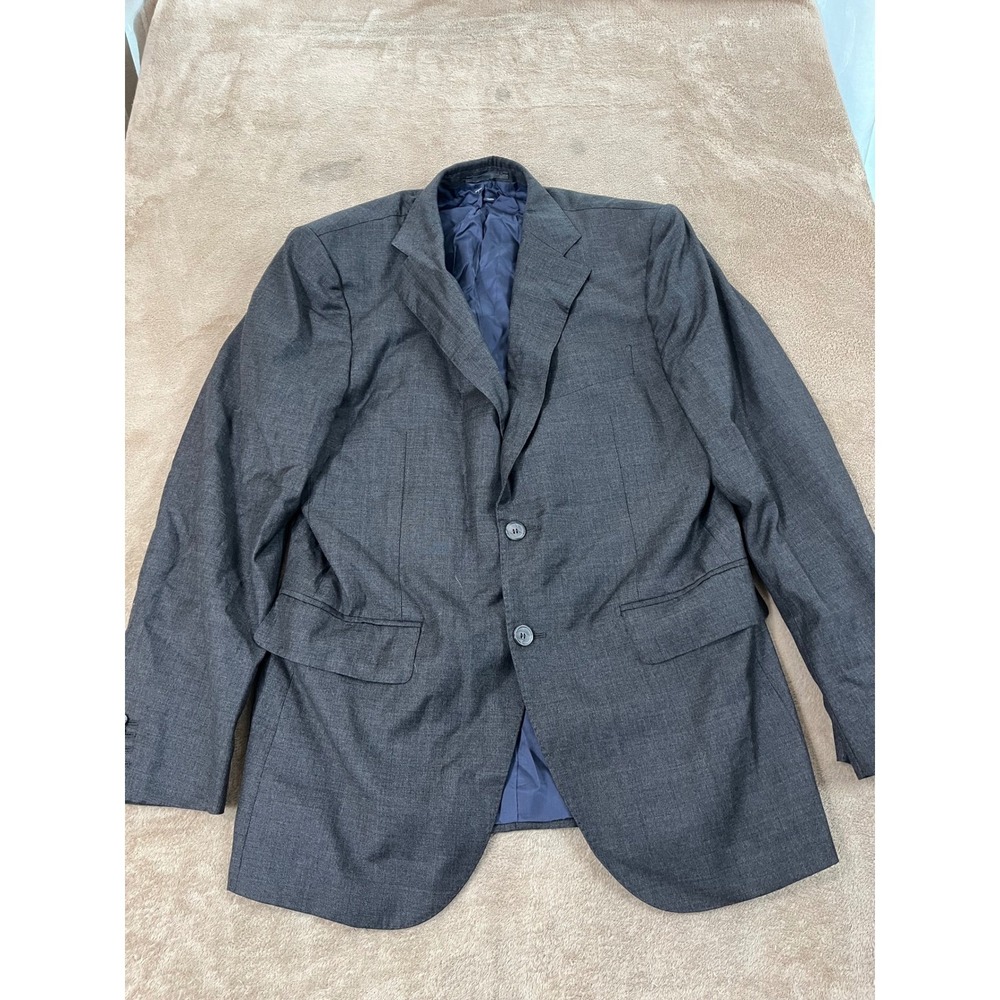 SuitSupply Vitale Barberis Canonico Wool Blazer Sport Coat Men 50 Slim Gray EUC